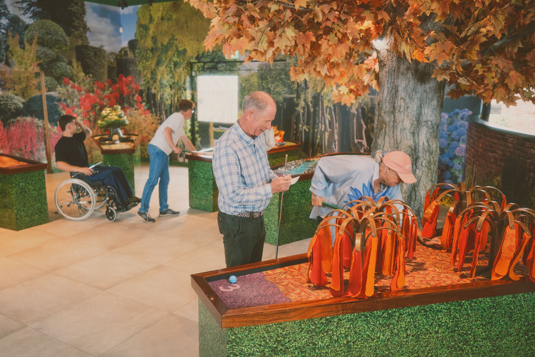 Hole 03 — The Autumn Leaves — Carol and Guy playing
